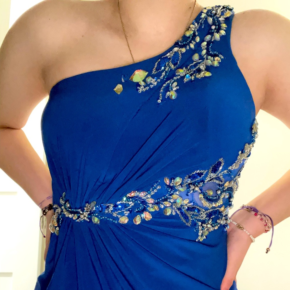 Coya collection Royal blue prom dress